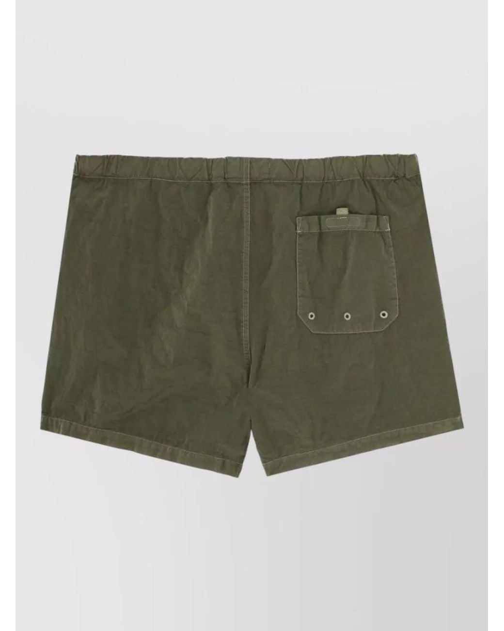 Stone Island Green Logo Patch Swim Shorts for men