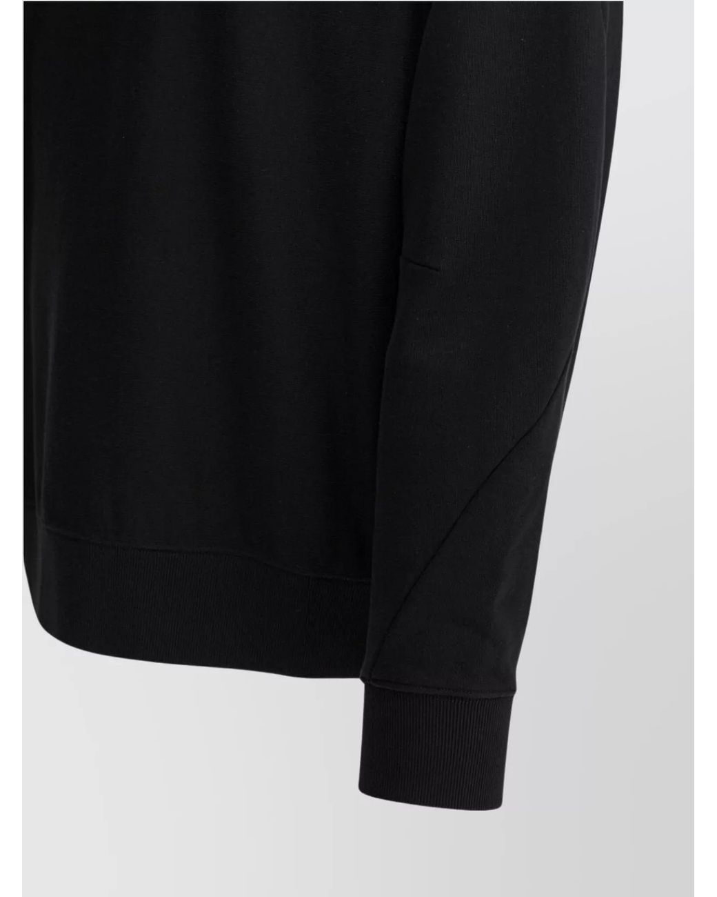 Givenchy Black Cotton Logo-Print Crewneck Sweatshirt for men