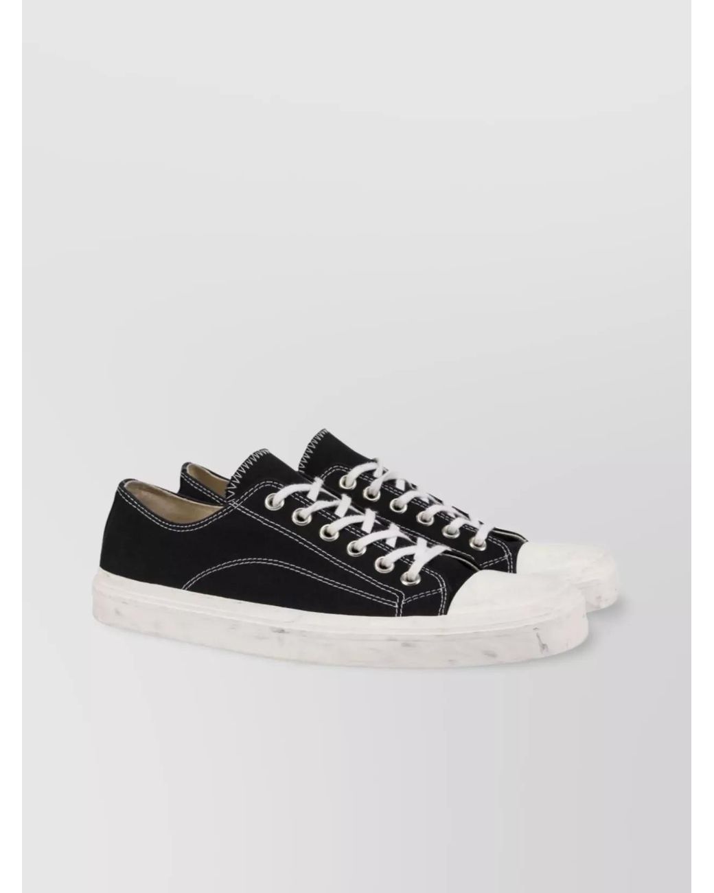 Moschino Multicolor Cotton Paneled Low-Top Sneakers for men