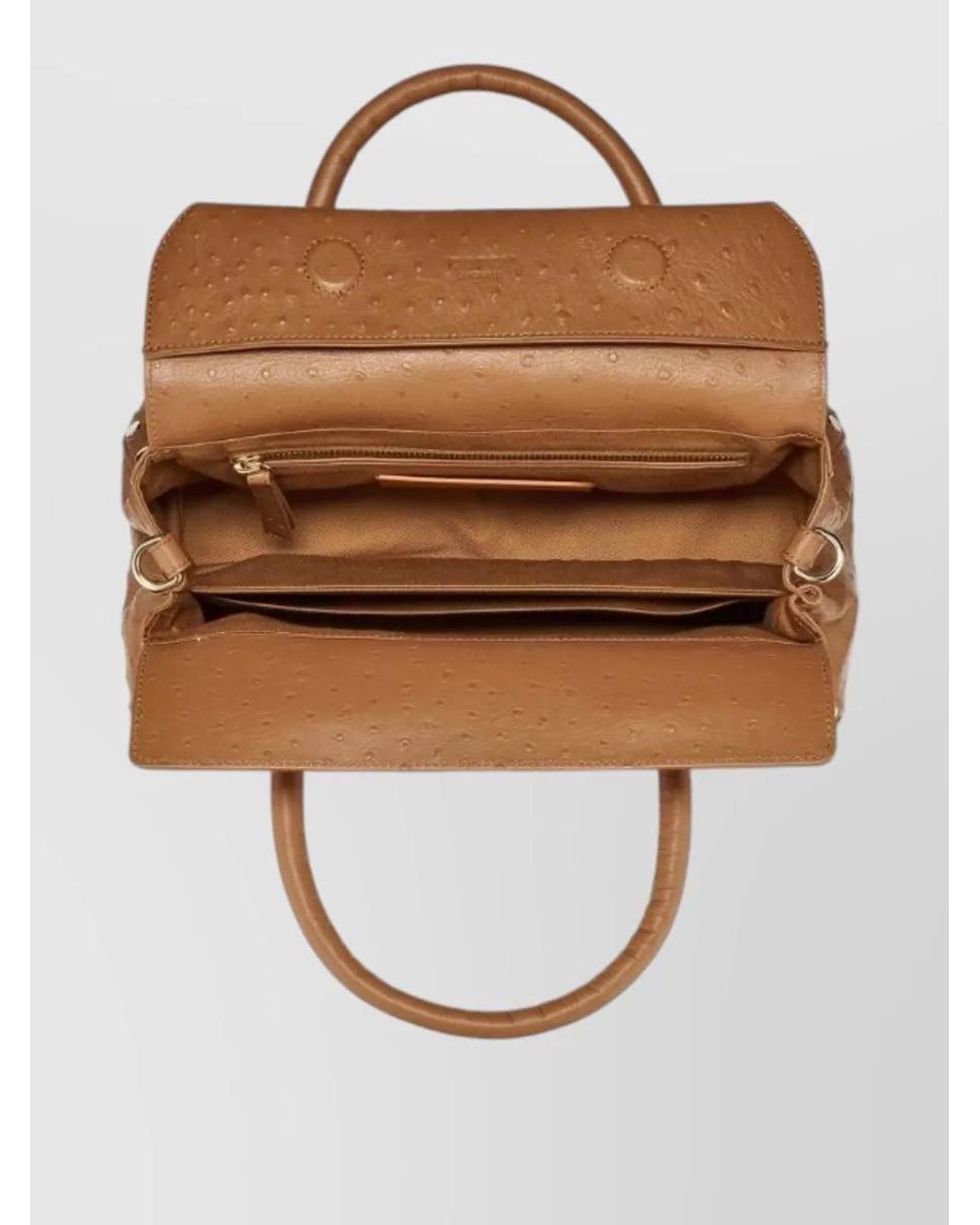 Zanellato Brown Cactus Small Shoulder Bag Detachable Strap