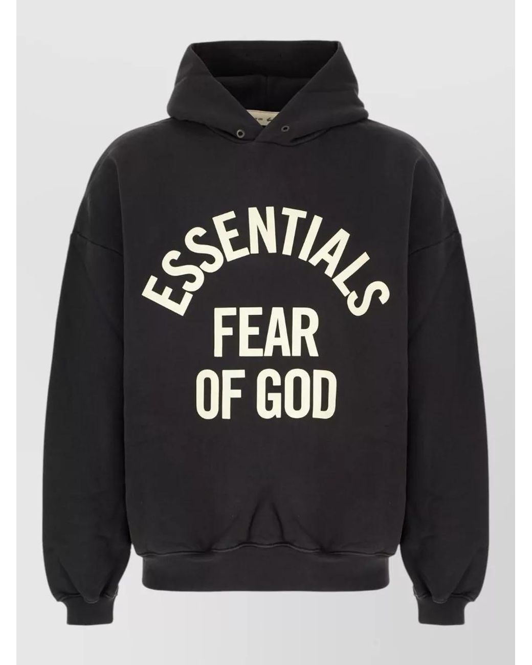 Fear Of God Black Cotton Hoodie for men