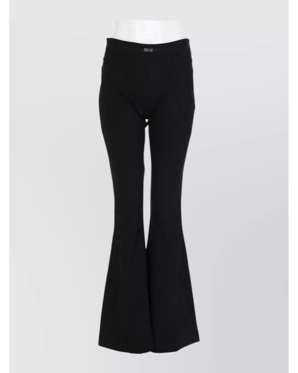 Versace Jeans Couture Black Flared Trousers
