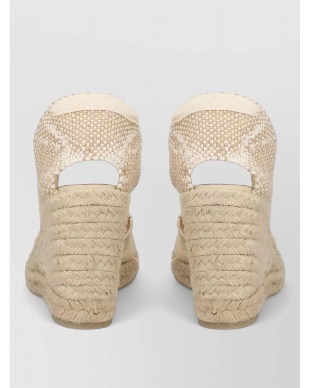 Castaner Natural Clear Cotton Espadrille Sandals