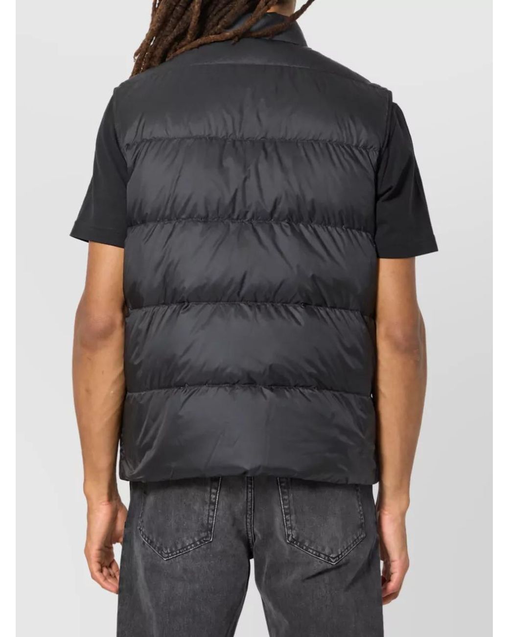 Moncler Black Down Quilted Puffer Gilet for men