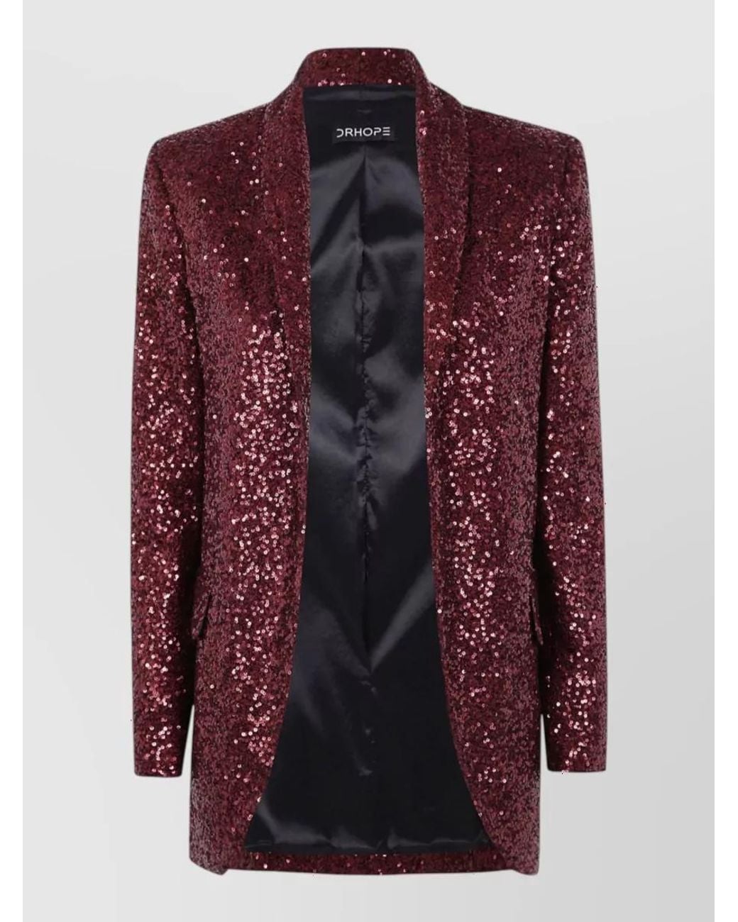 DR. HOPE Red Sequin Blazer