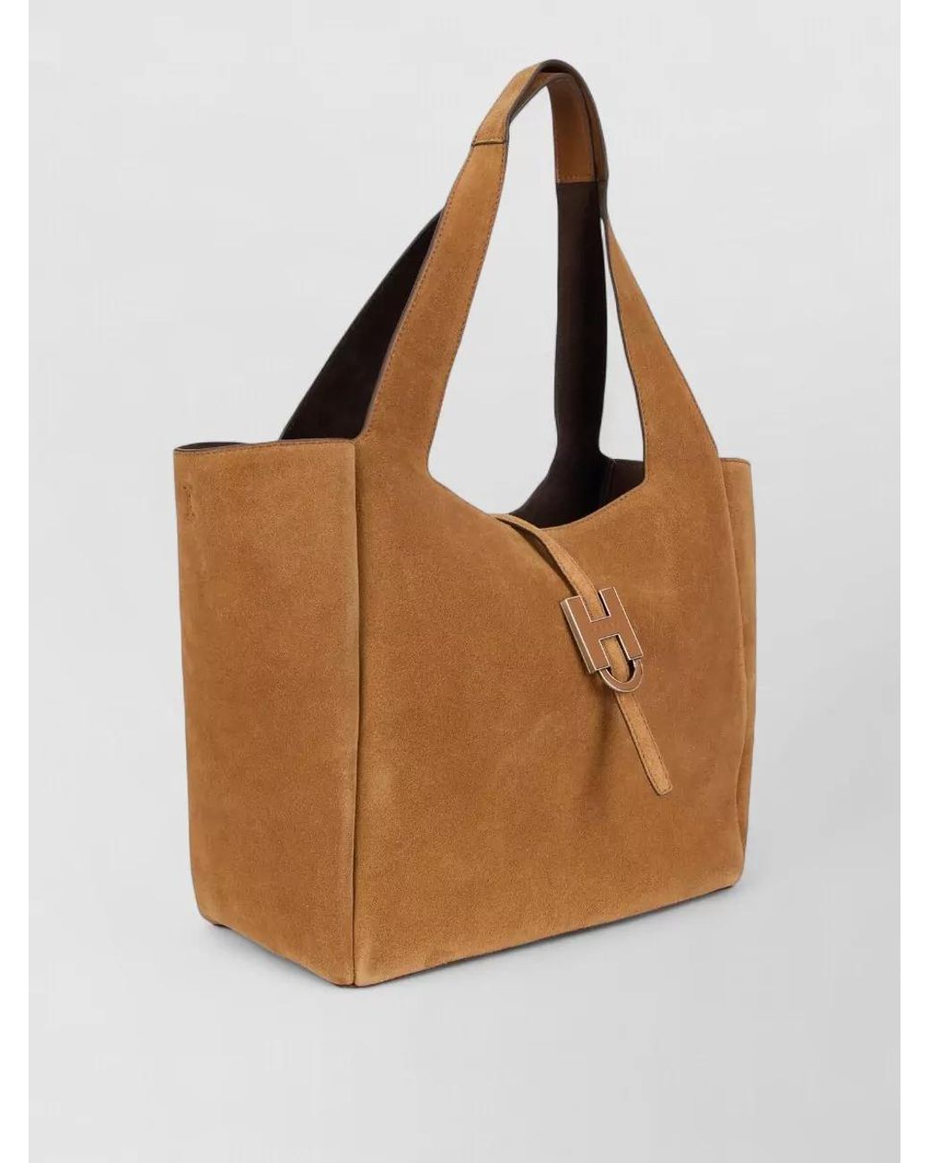 Hogan Brown H-Bag Calf Leather Shoulder Bag