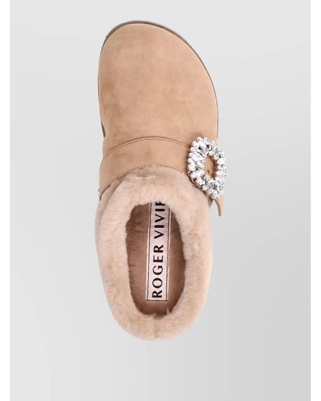Roger Vivier Pink Leather Mules