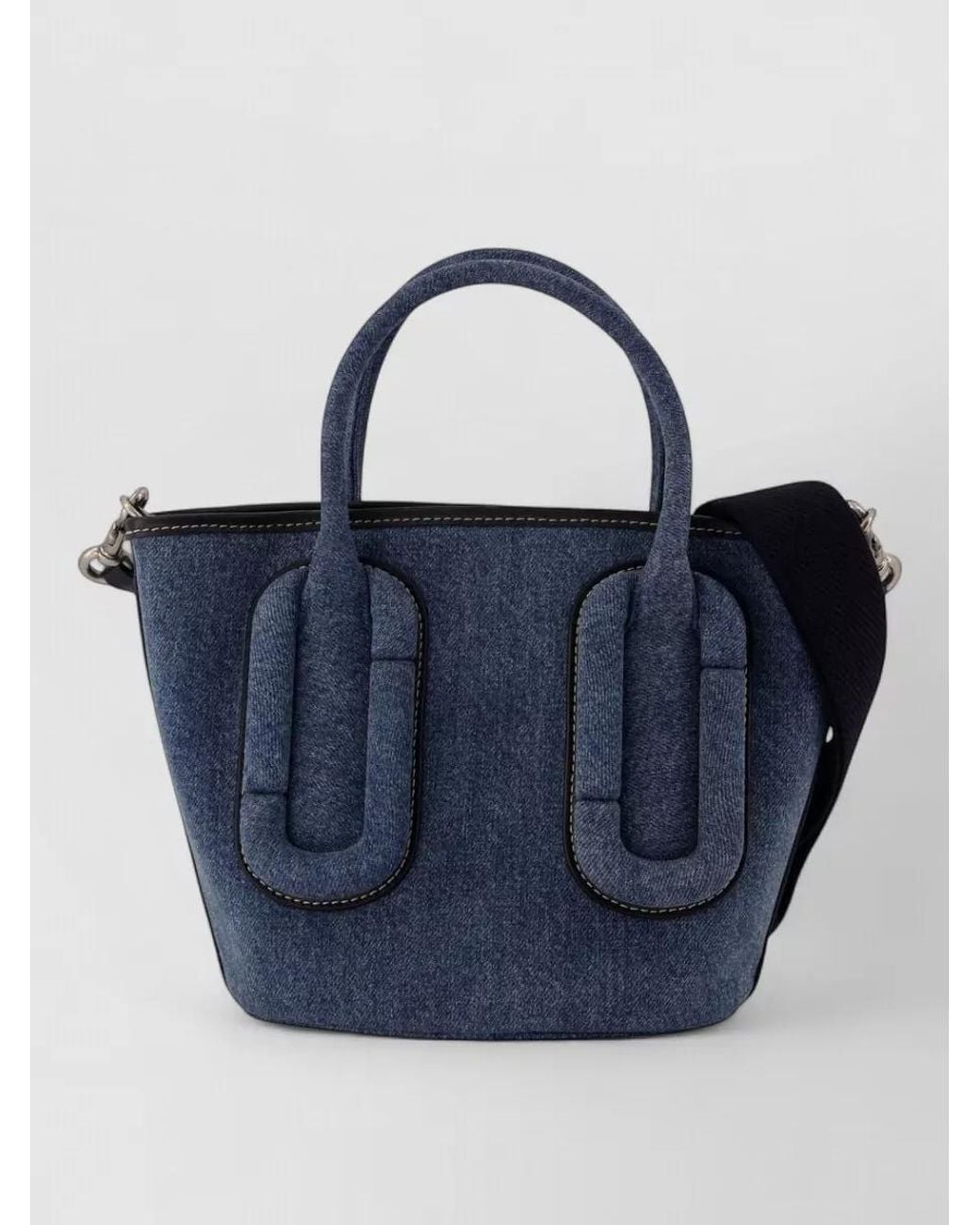 Marc Jacobs Blue The Tote Bag Small Cotton Mini Bag