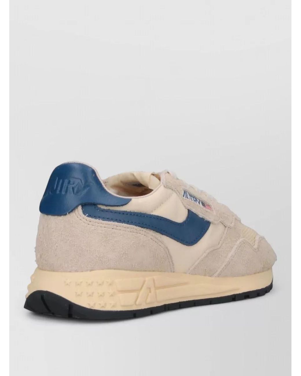 Autry Blue Leather Low-Top Sneakers