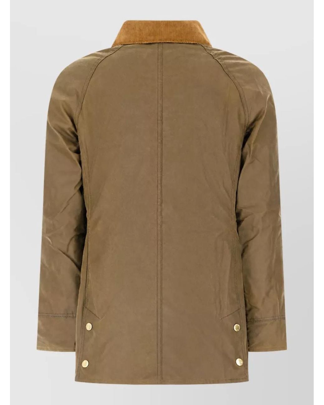 Barbour Green Waxed Cotton Single Breasted Coat