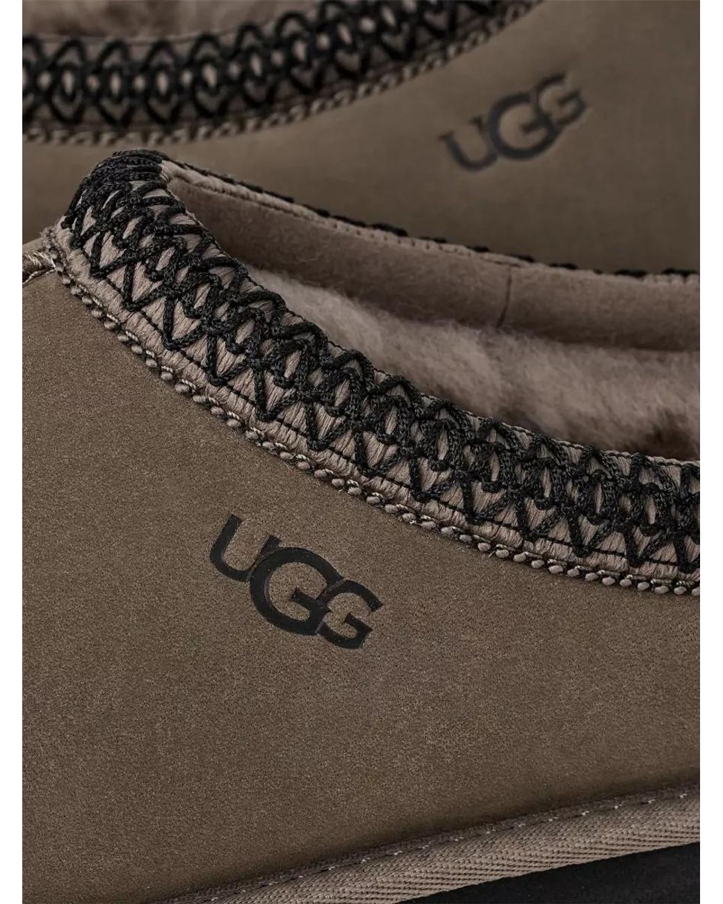 Ugg Brown Leather Slippers for men