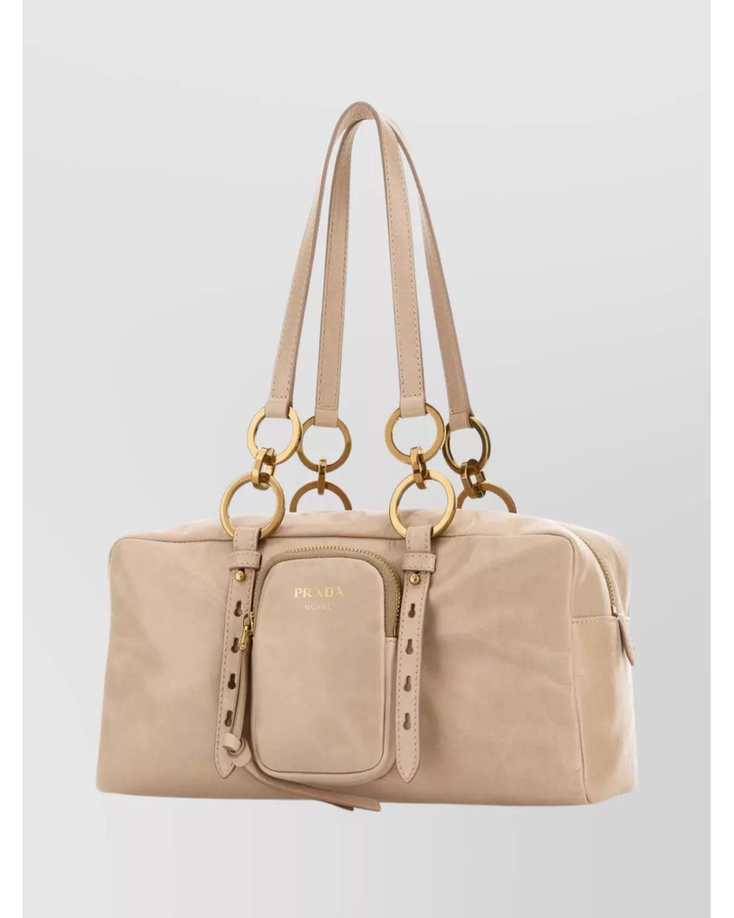 Prada Natural Re-Edition Calf Leather Shoulder Bag