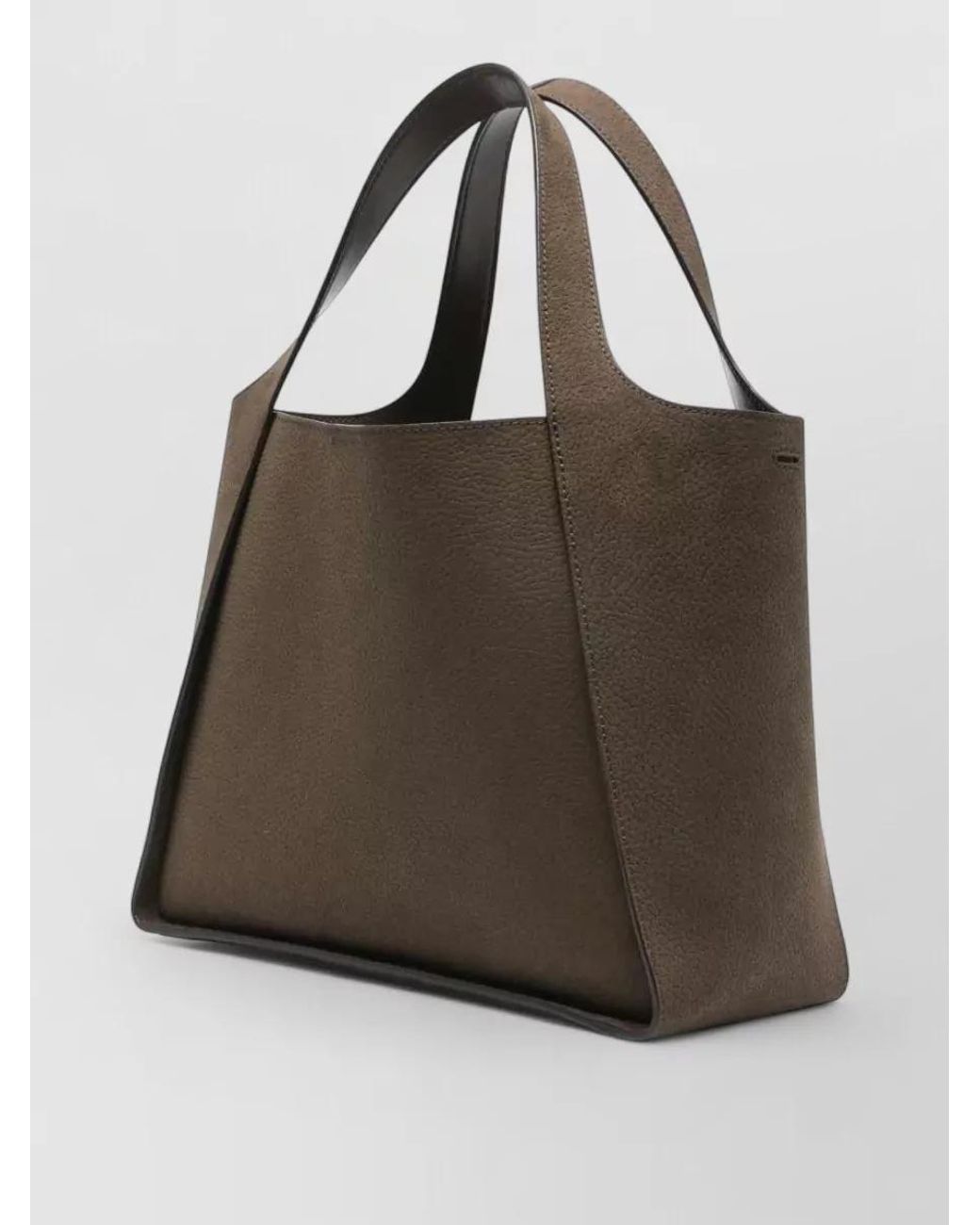 Stella McCartney Brown Stella Logo Medium Tote Bag