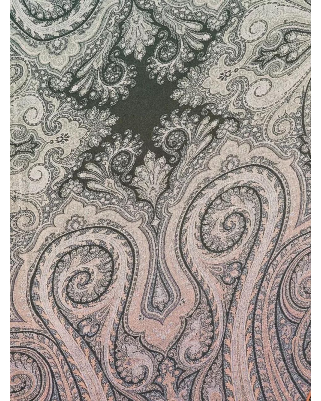 Pierre Louis Mascia Gray Printed Silk Scarf
