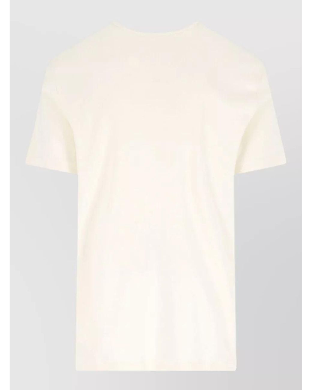 Lemaire Natural Cotton Short-Sleeve T-Shirt for men