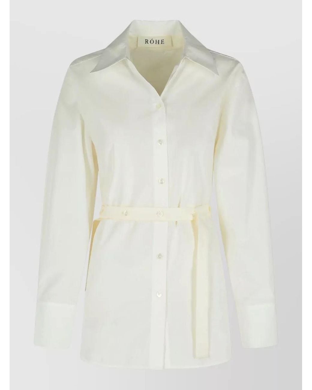 Rohe White Silk Poplin Shirt