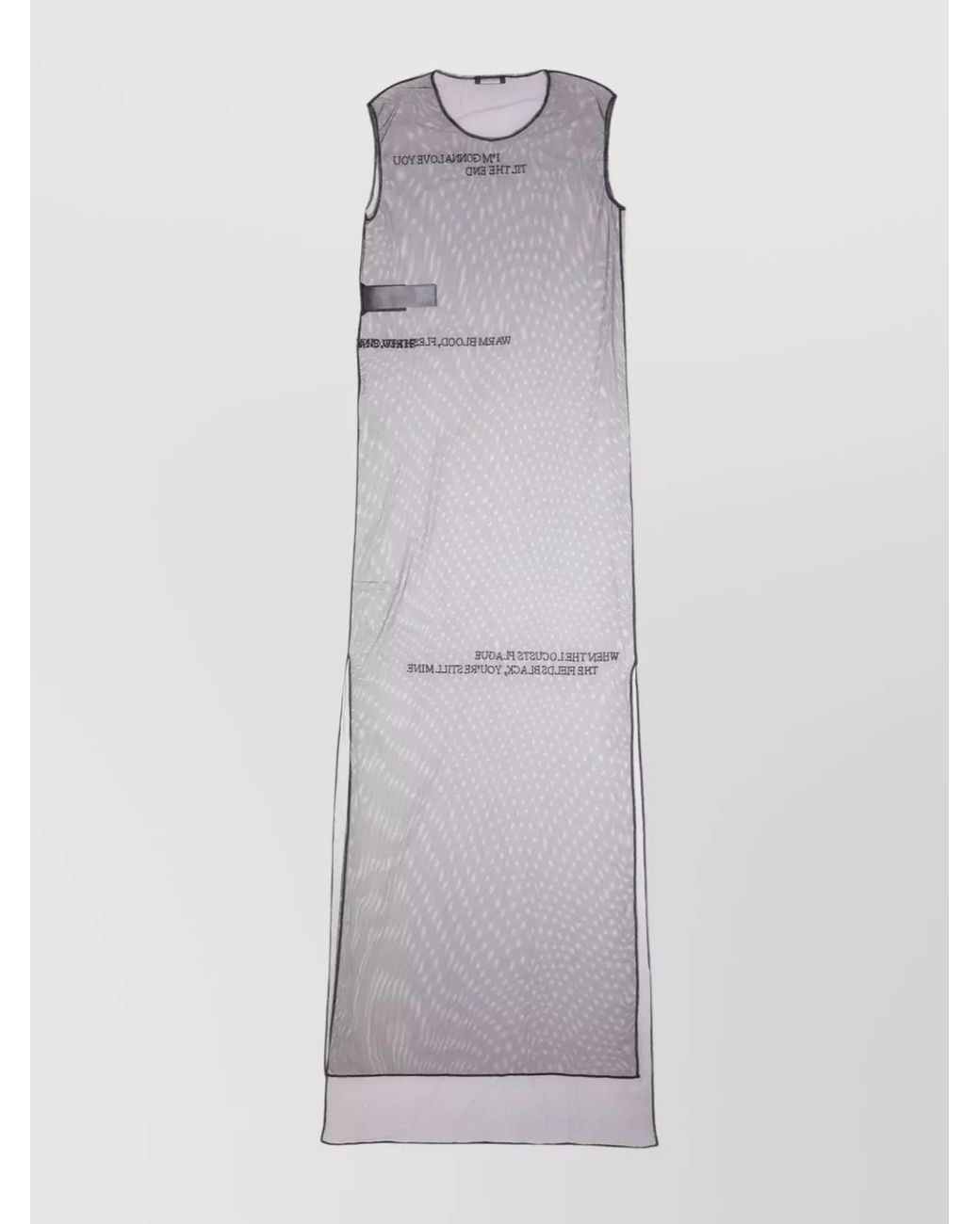 Ann Demeulemeester Gray Sleeveless Maxi Dress