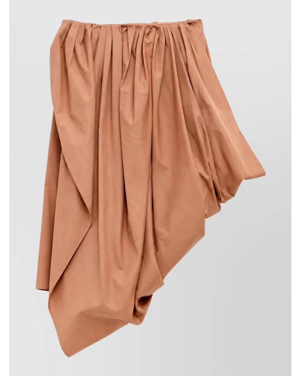 Chloé Brown Silk Midi Dress