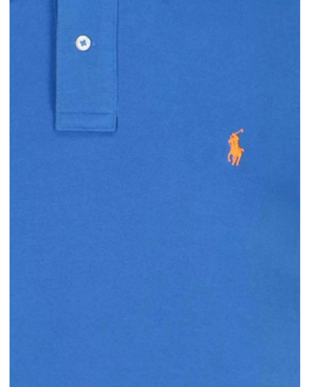 Polo Ralph Lauren Blue Slim-Fit Short-Sleeve Polo Shirt for men