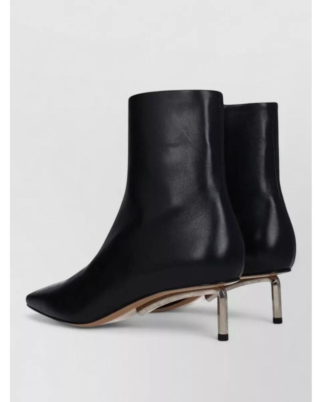 Off-White c/o Virgil Abloh Black Leather Ankle Boots