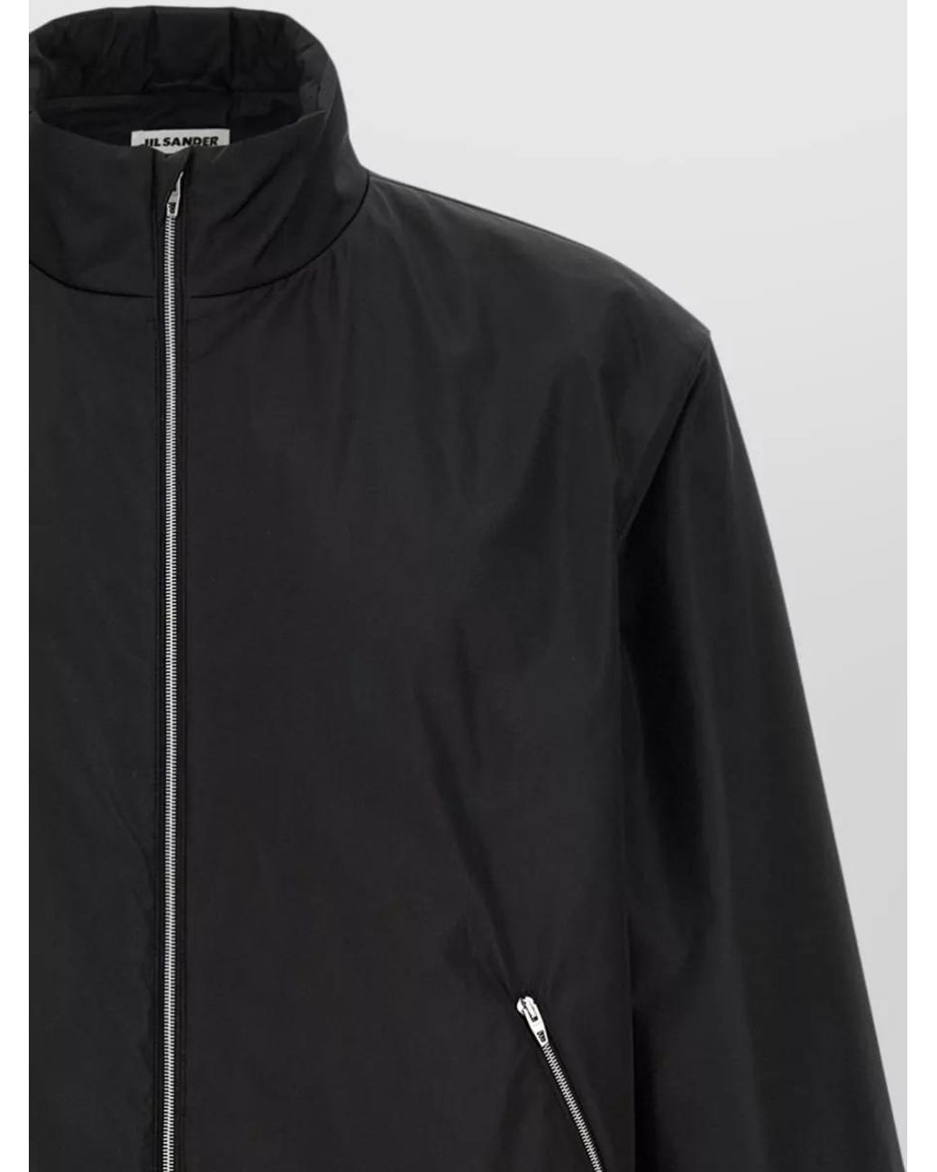 Jil Sander Black Technical Taffeta Single-Breasted Jacket for men
