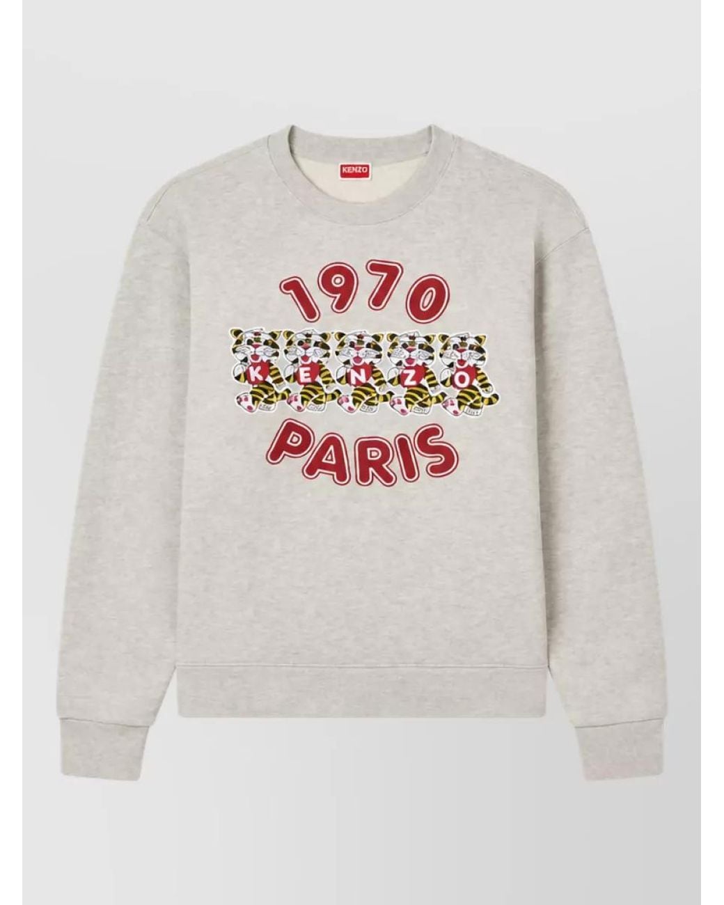 KENZO Gray Cotton Sweatshirt for men
