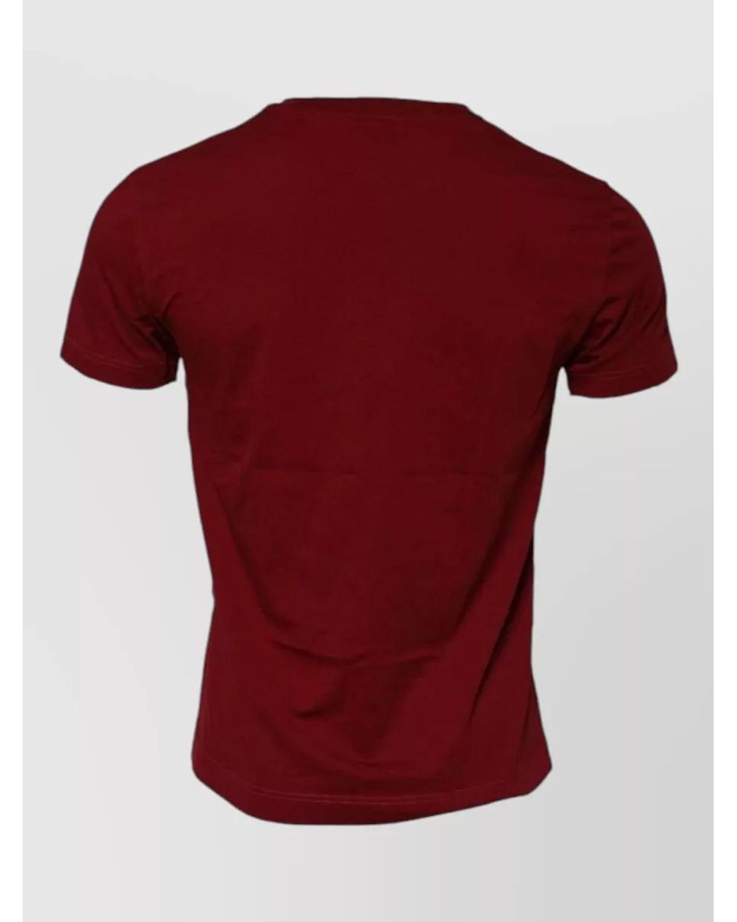 Dolce & Gabbana Red Cotton Crew Neck Short-Sleeve T-Shirt for men