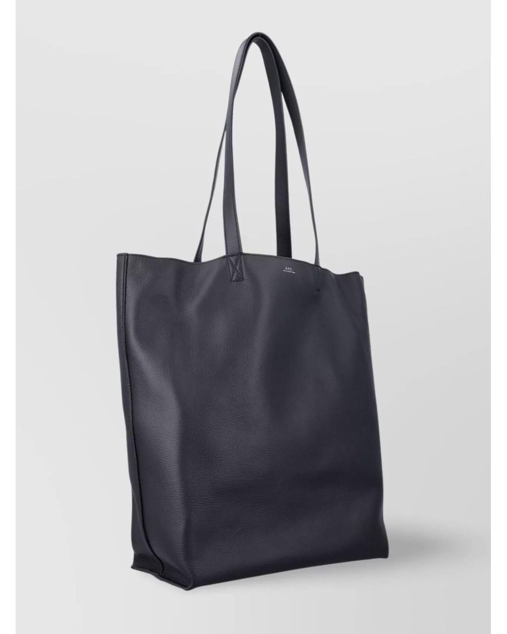 A.P.C. Blue Maiko Textured Tote Bag With Dual Handles