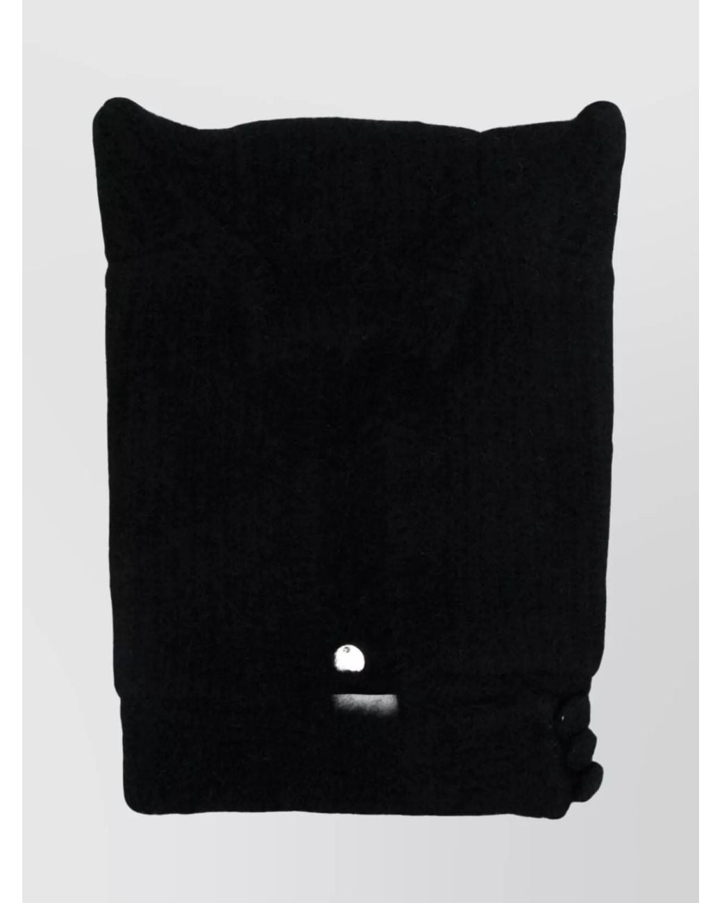 Coperni Black Wool Blend Knitted Horn Balaclava
