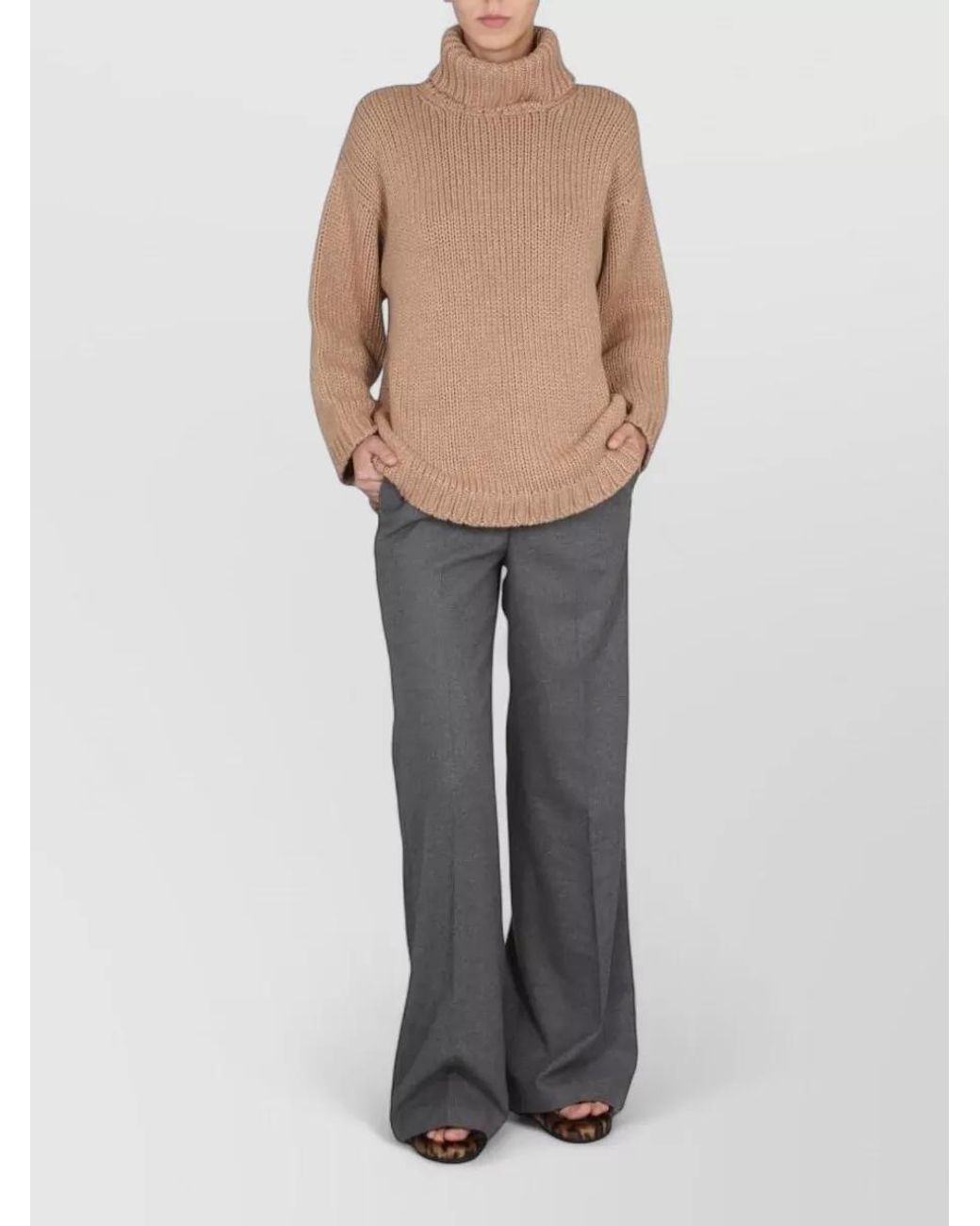 RED Valentino Multicolor Cashmere Blend Cutout High Neck Jumper
