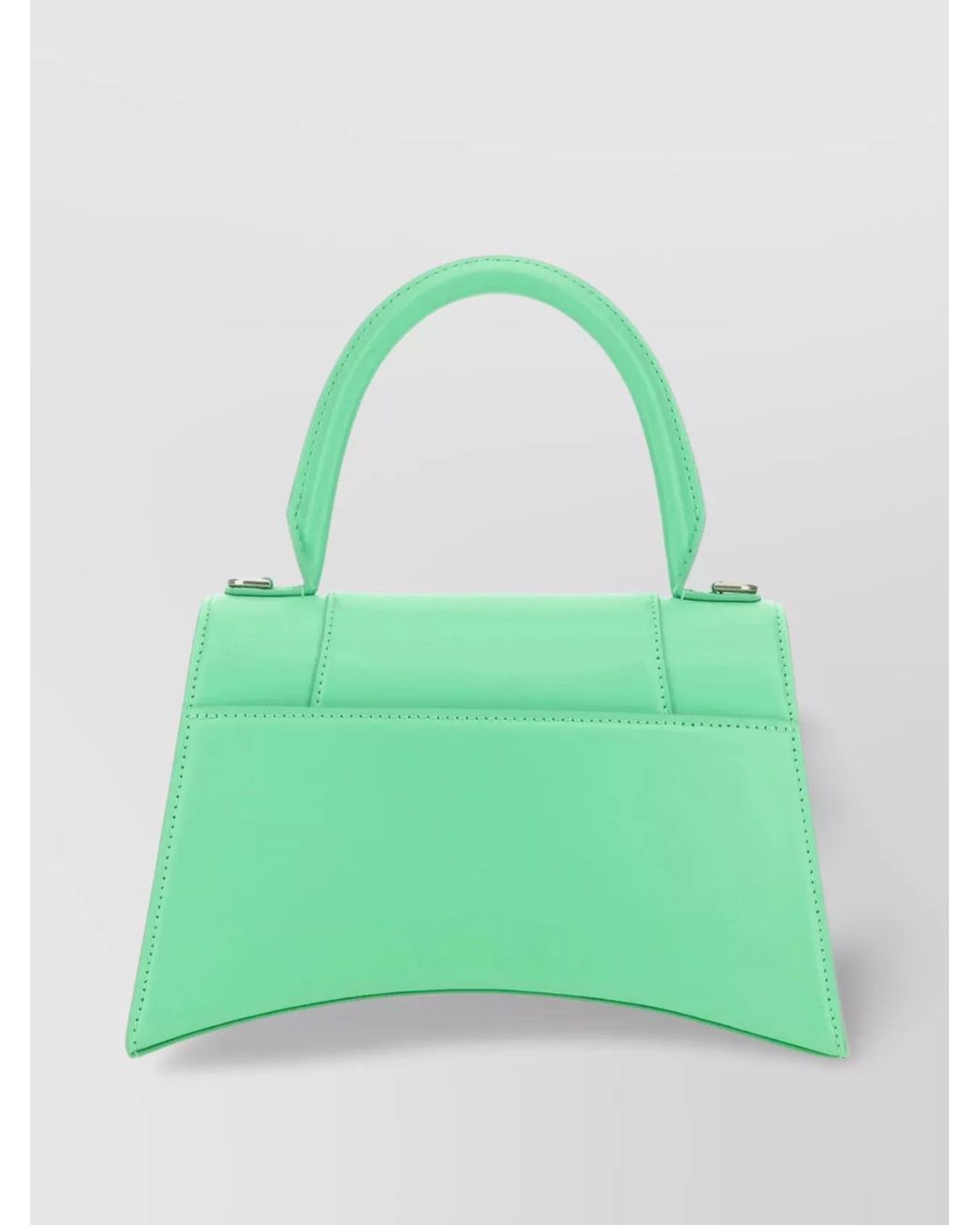 Balenciaga Green Hourglass Small Leather Shoulder Bag