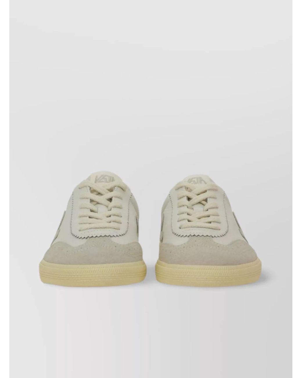 Veja Gray Leather Low-Top Sneakers