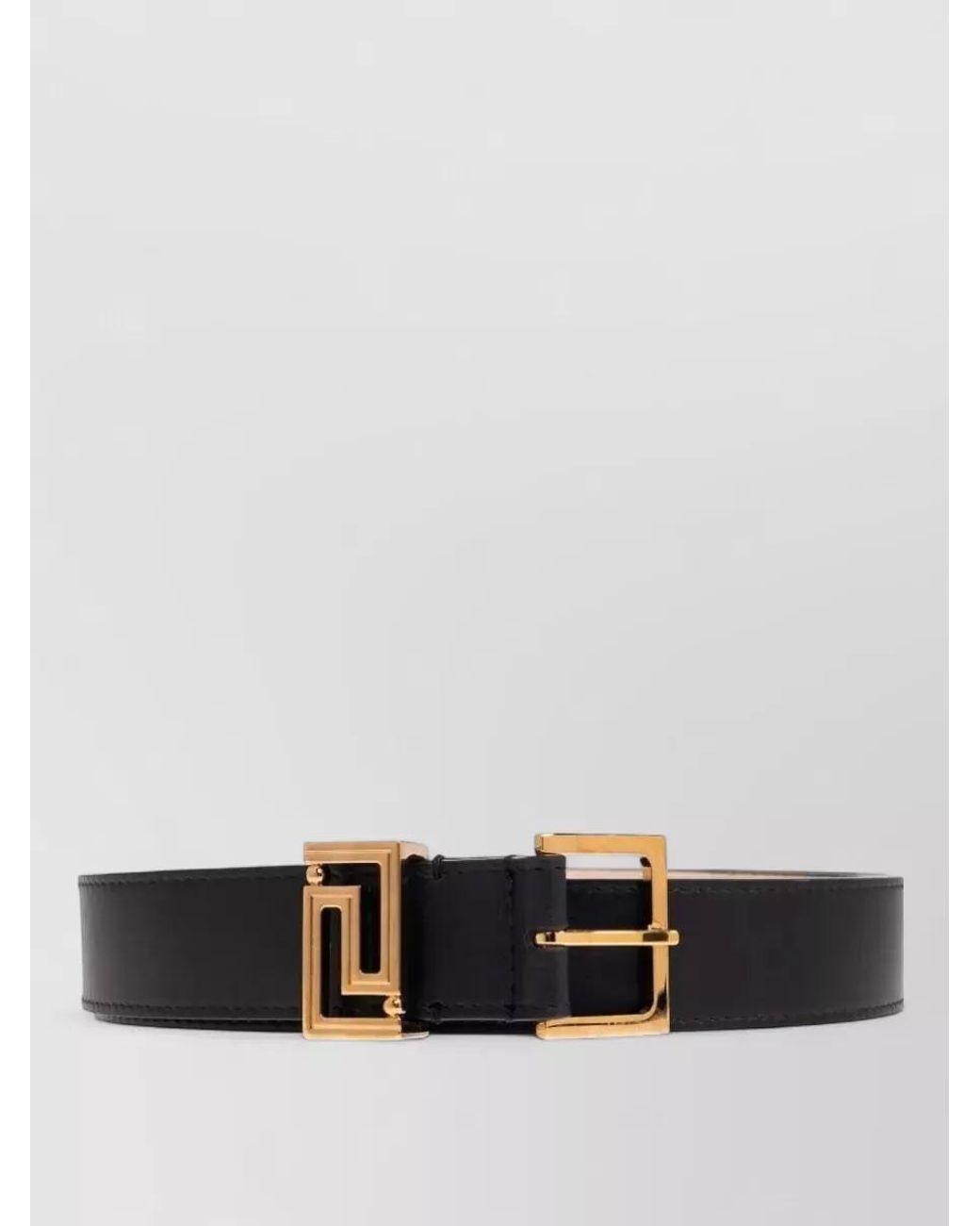 Versace White Calf Leather Belt