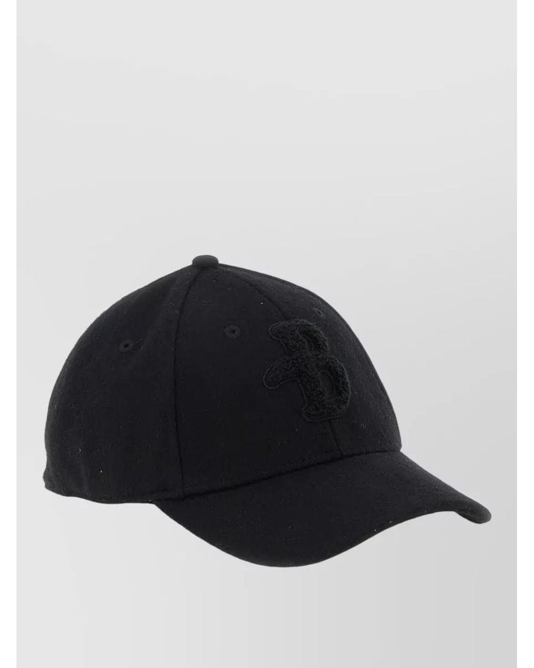 Ballantyne Black Felt Logo-Patch Cap for men