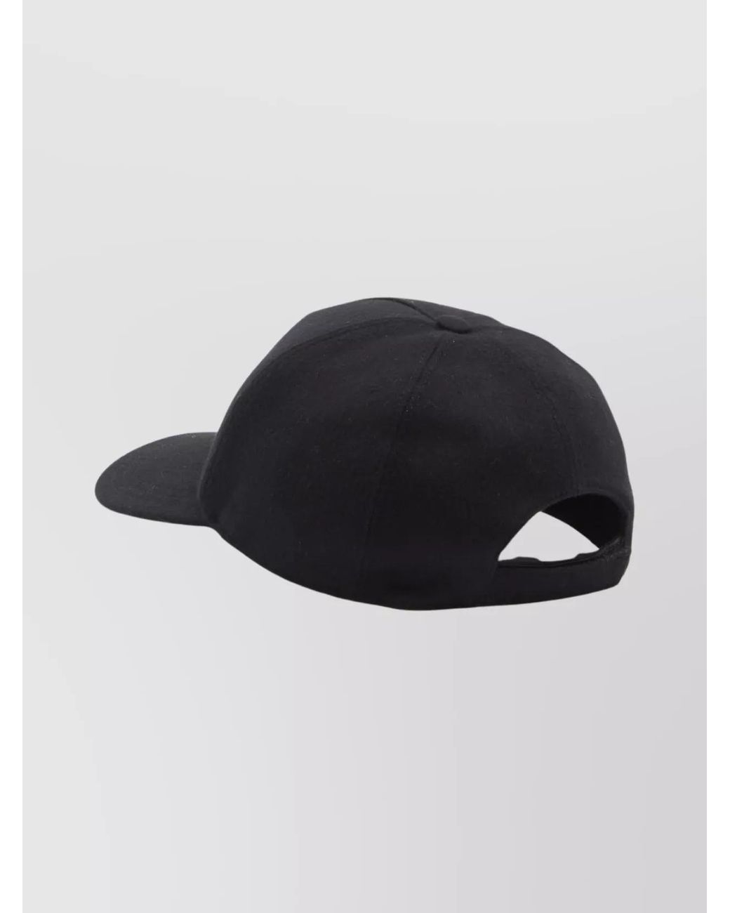Fendi Black Wool Cashmere Baseball Cap for men
