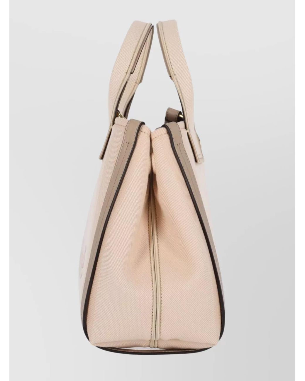 Chloé Natural Carry Small Canvas Tote Bag