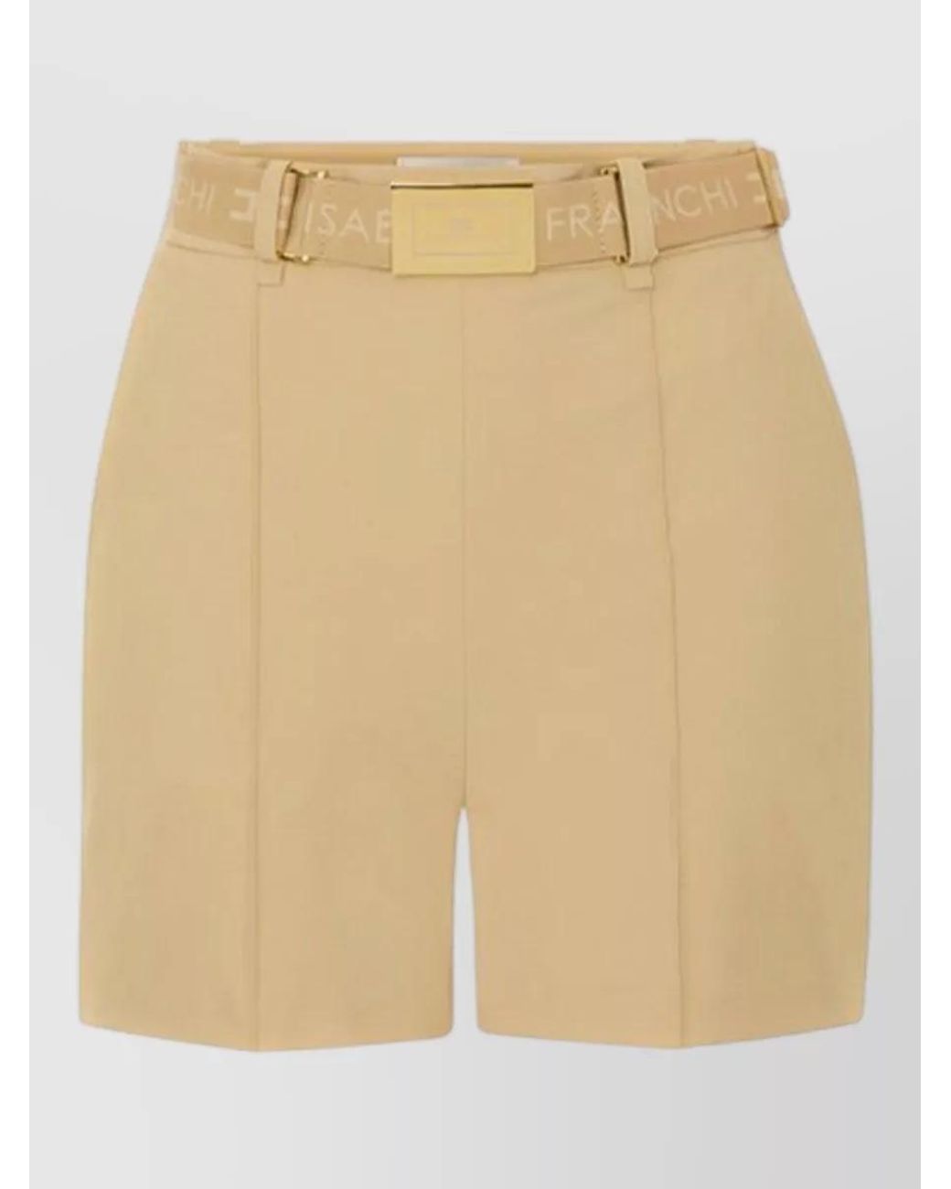 Elisabetta Franchi Natural Tailored Shorts