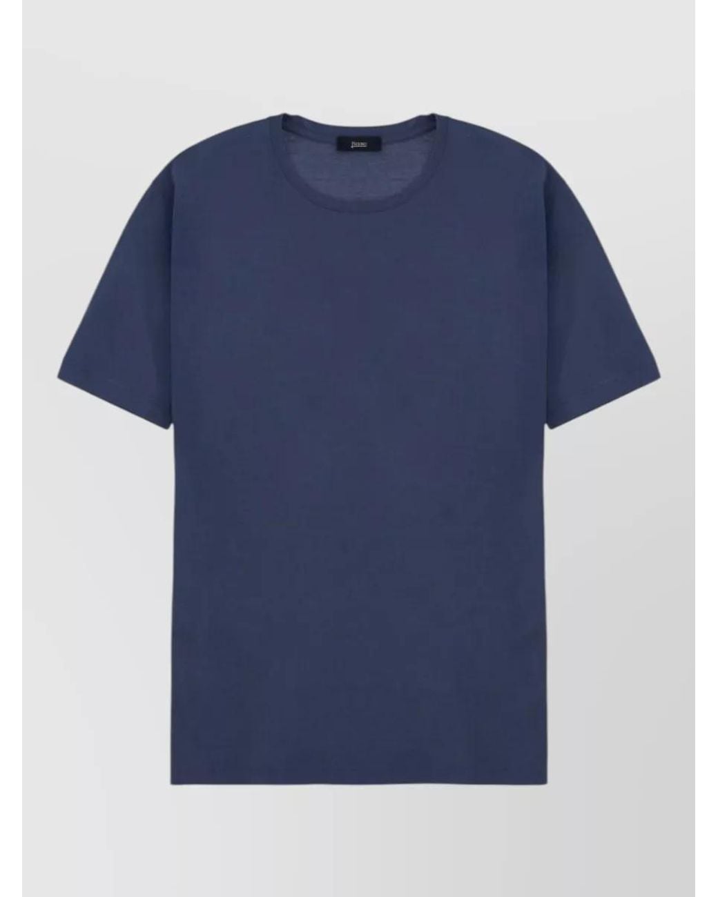Herno Blue Cotton T-Shirt for men