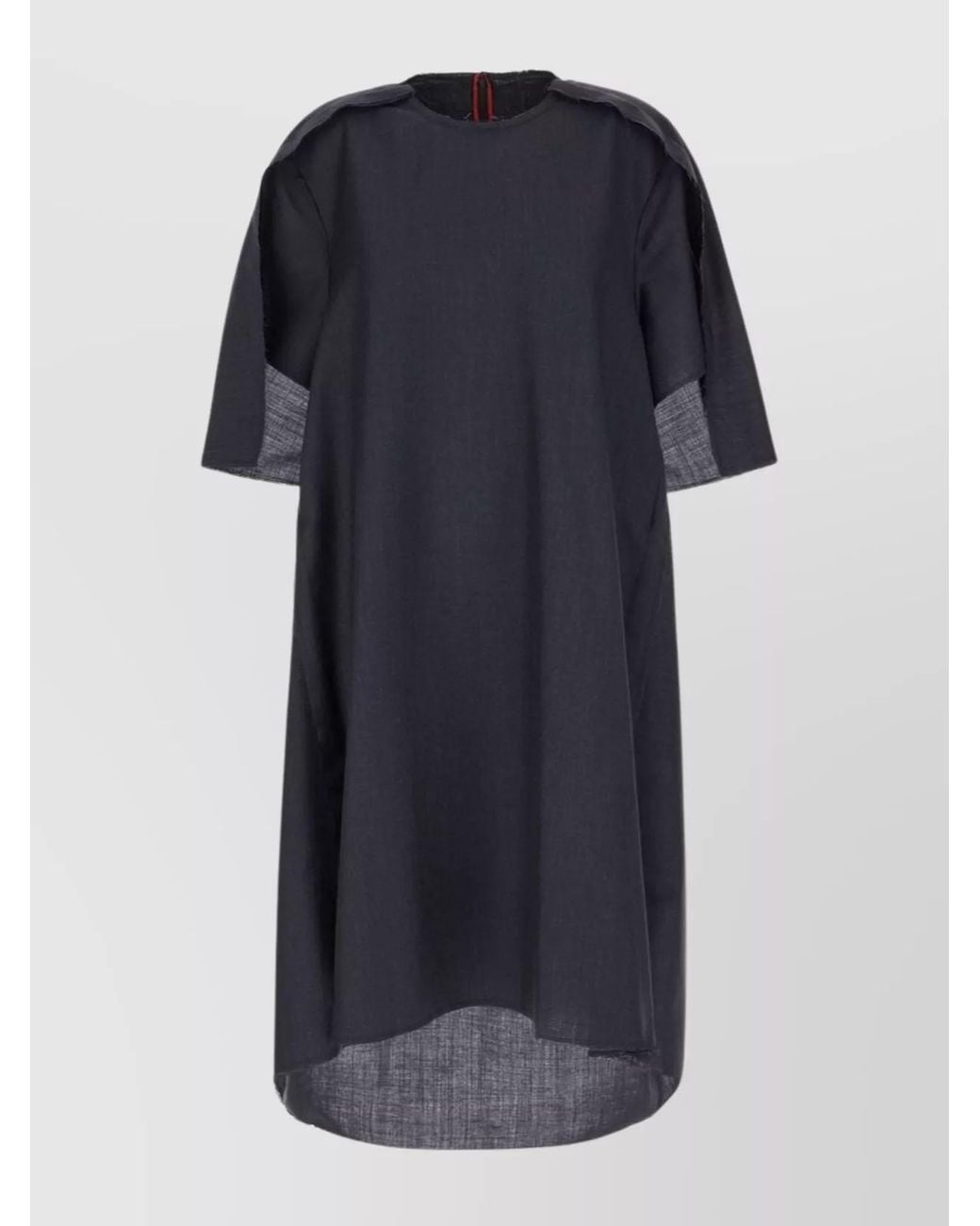 Maison Margiela Blue Mohair Oversized Midi Dress