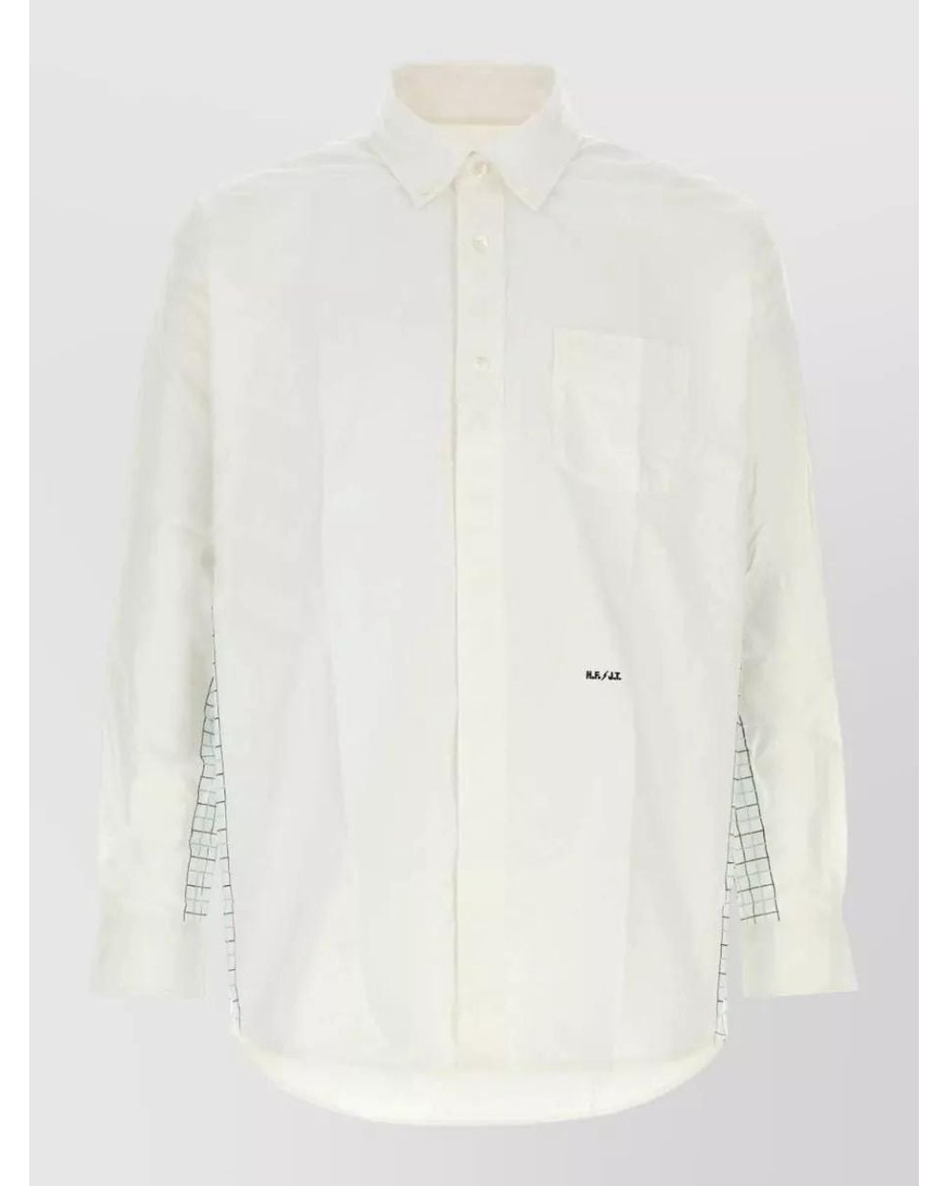 A.P.C. White Cotton Oxford Shirt for men
