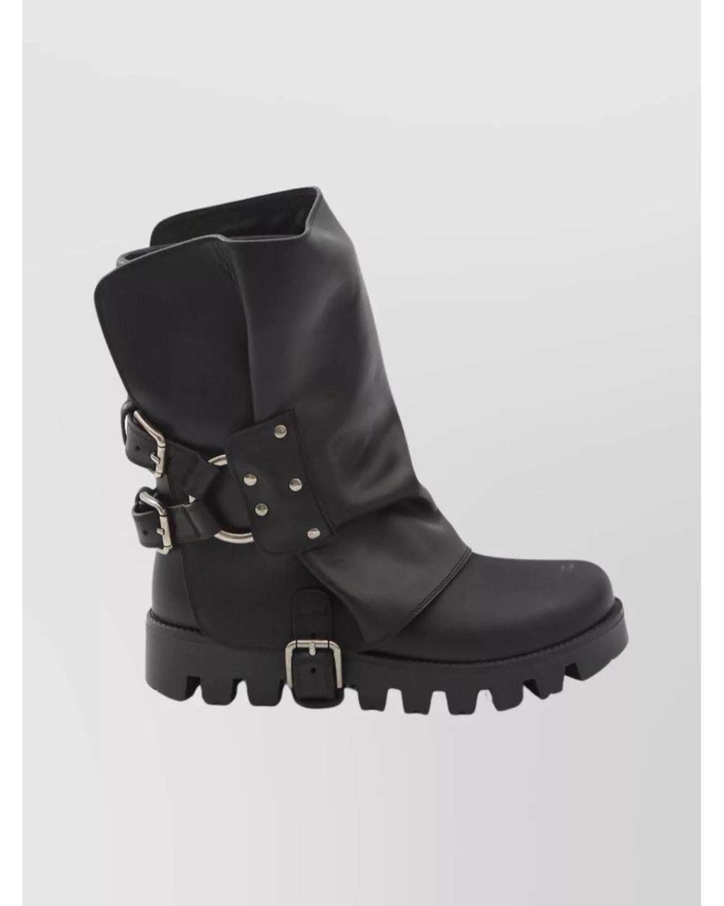 Dolce & Gabbana Black Leather Ankle Boots