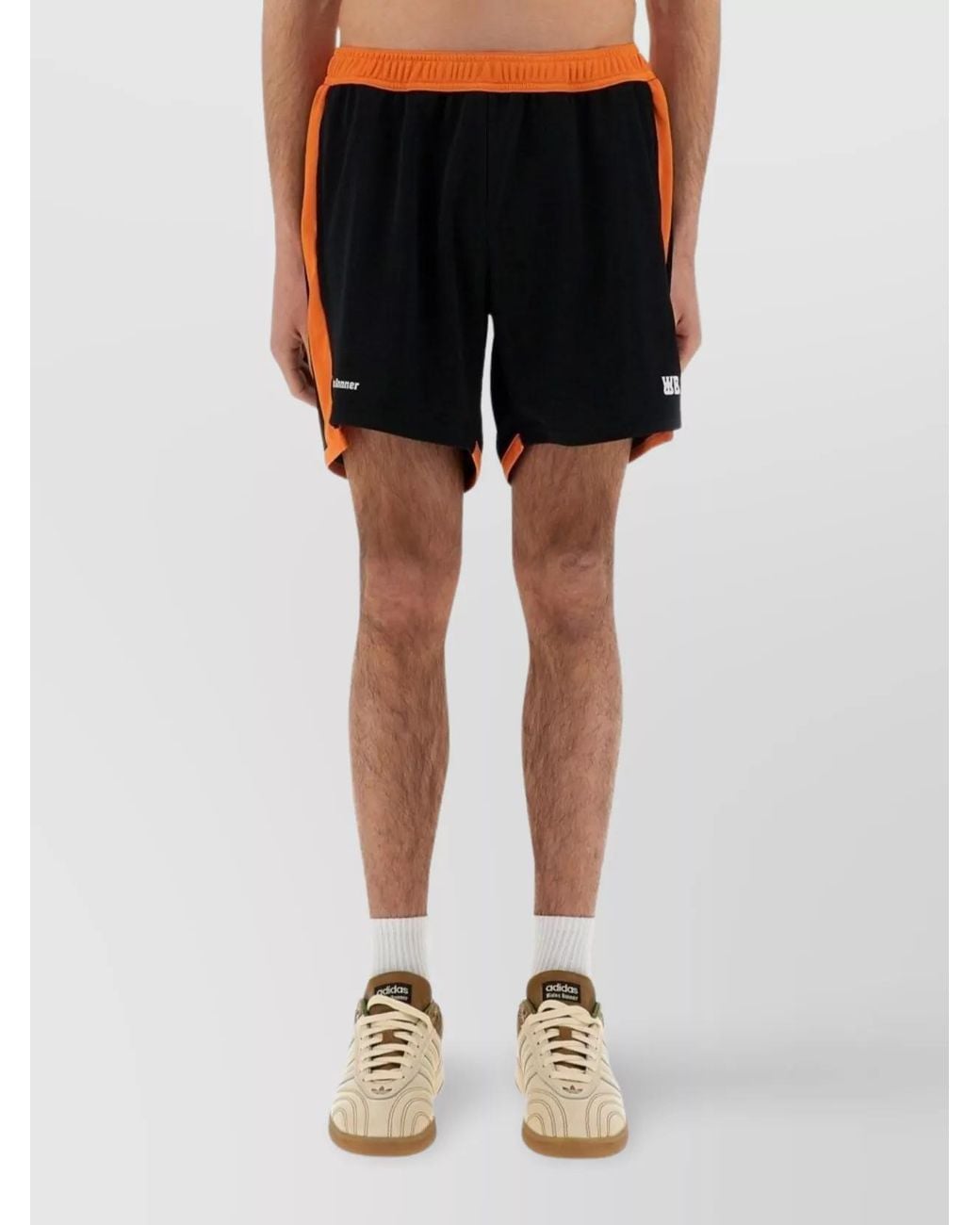 Wales Bonner Black Polyester Deck Shorts for men