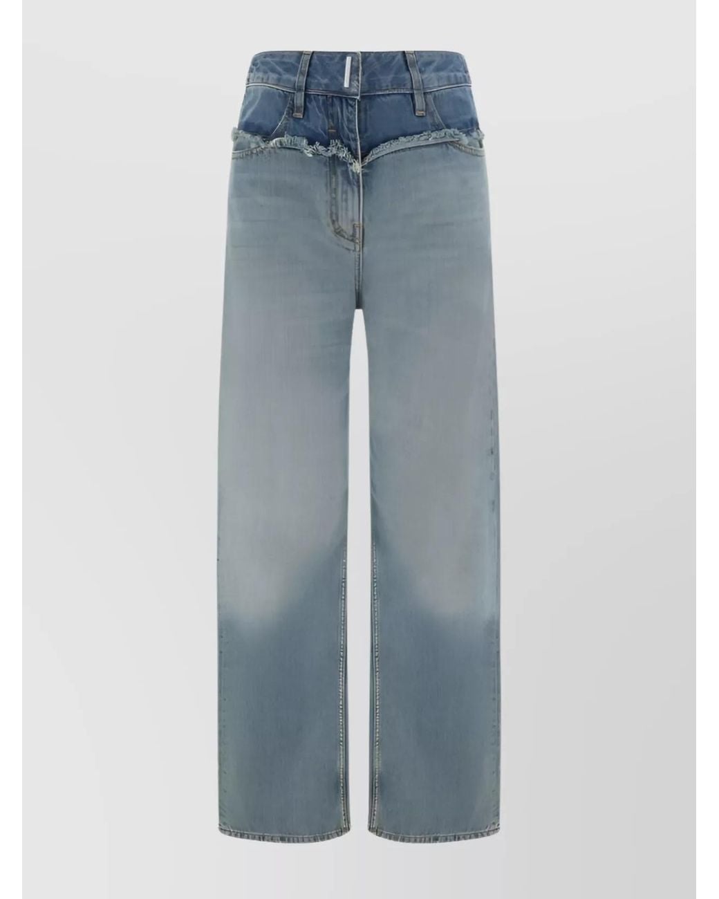 Givenchy Blue Oversized Wide-Leg Jeans