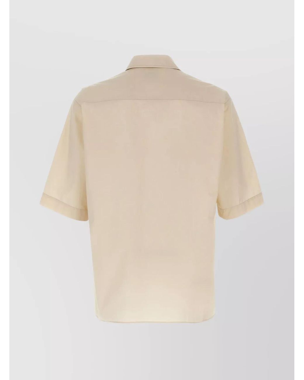 Lemaire Natural Cotton Convertible Shirt for men