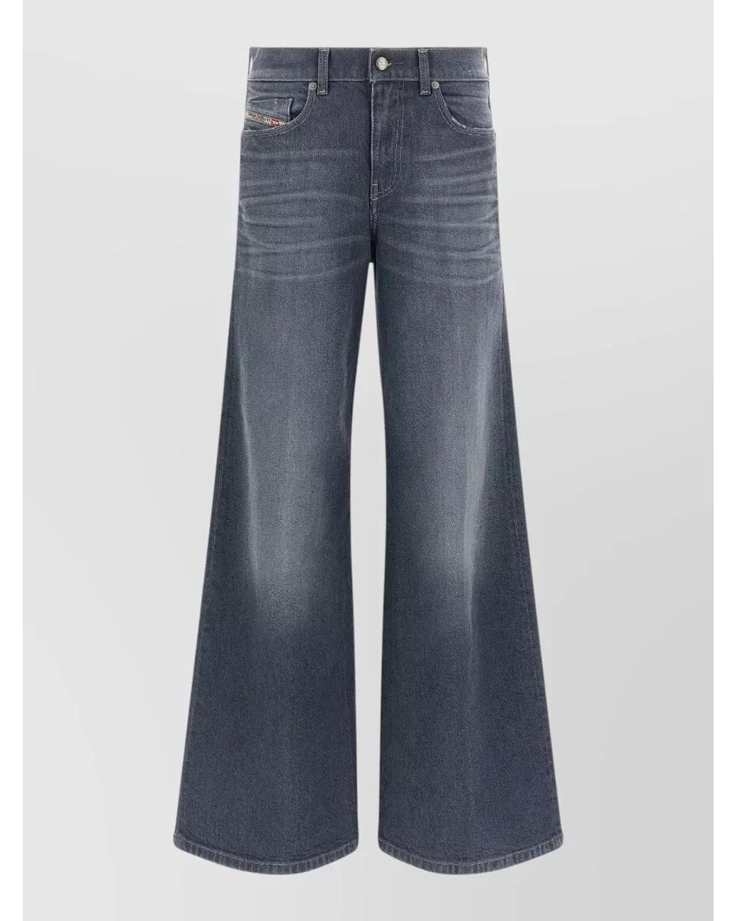 DIESEL Blue Denim High-Rise Flared Jeans