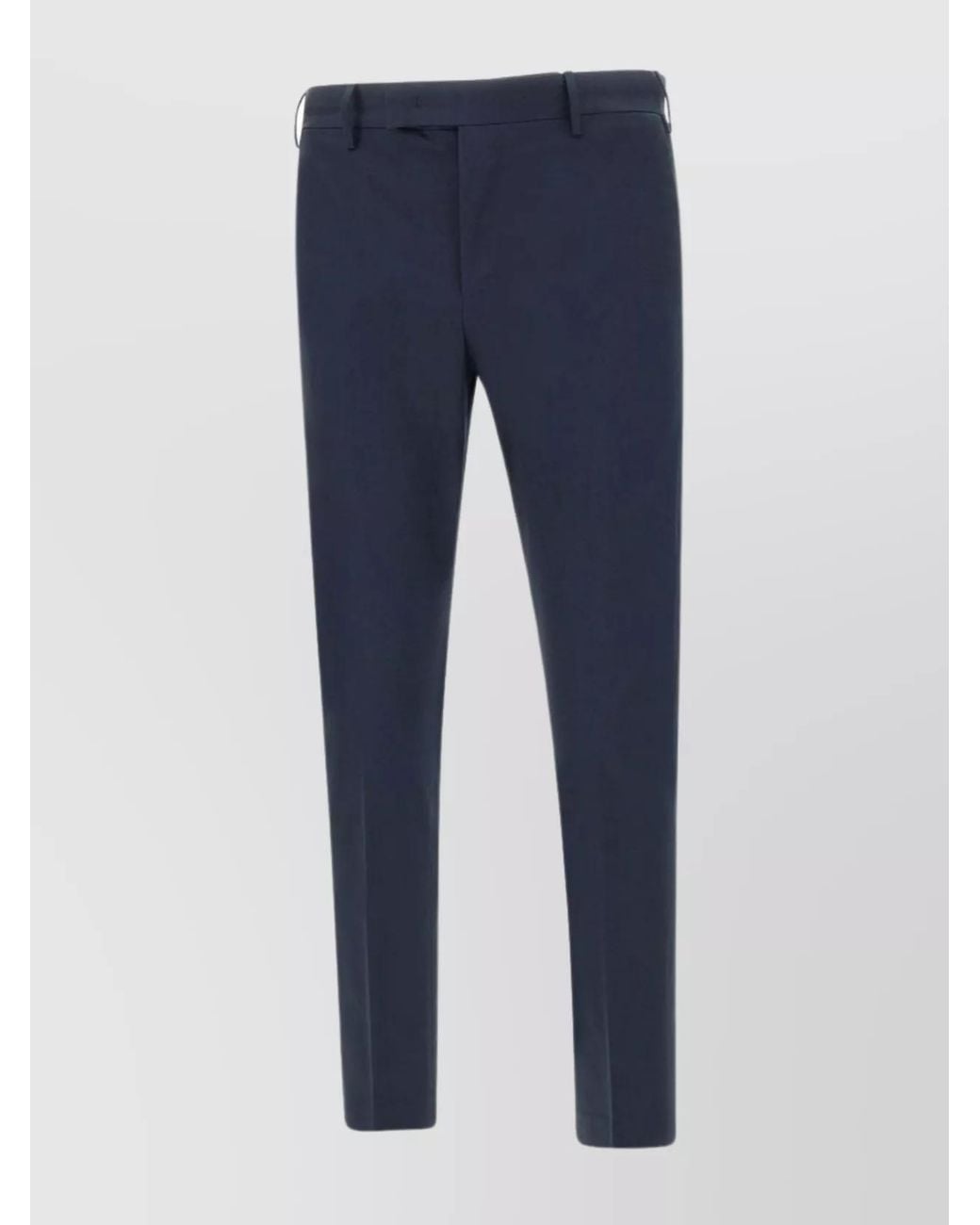 PT Torino Blue Slim-Fit Straight-Leg Cotton Trousers for men