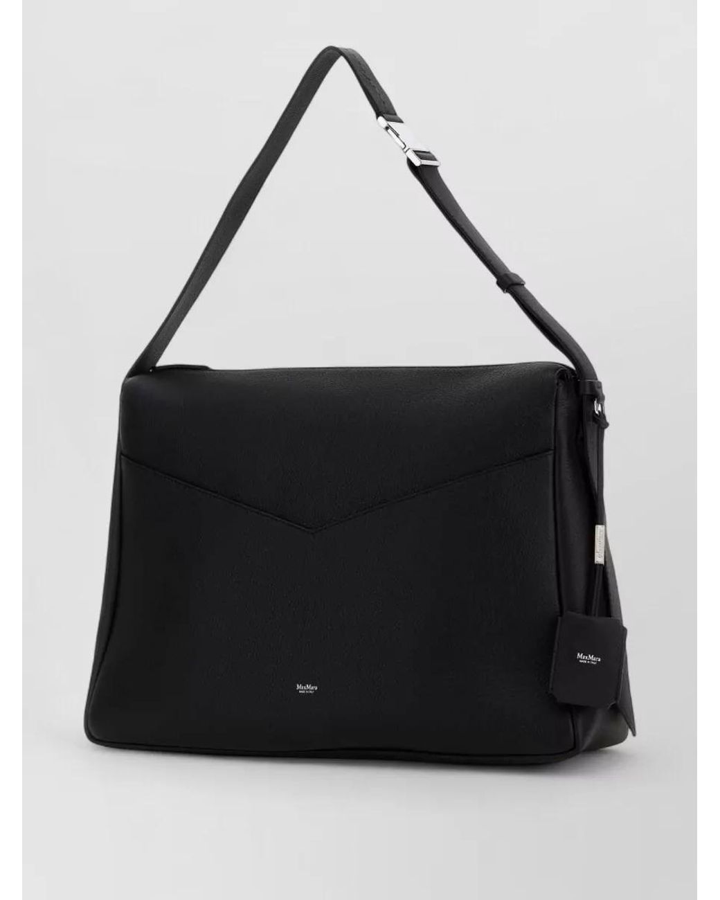 Max Mara Black Leather Laptop Bag