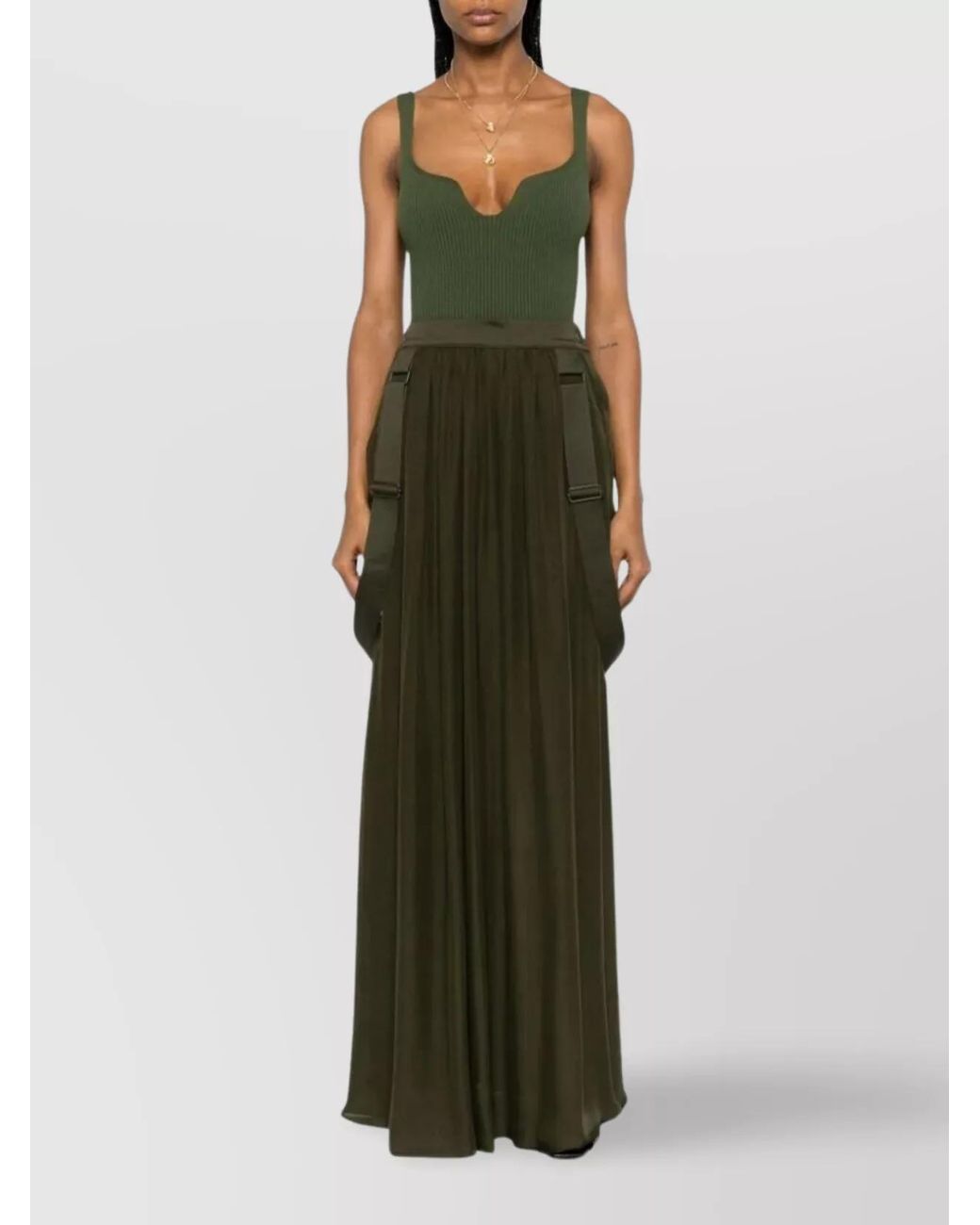Max Mara Green Midi Skirt