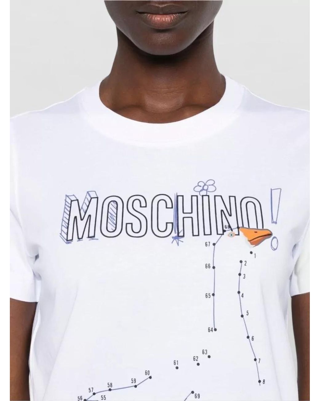 Moschino White Cotton T-Shirt