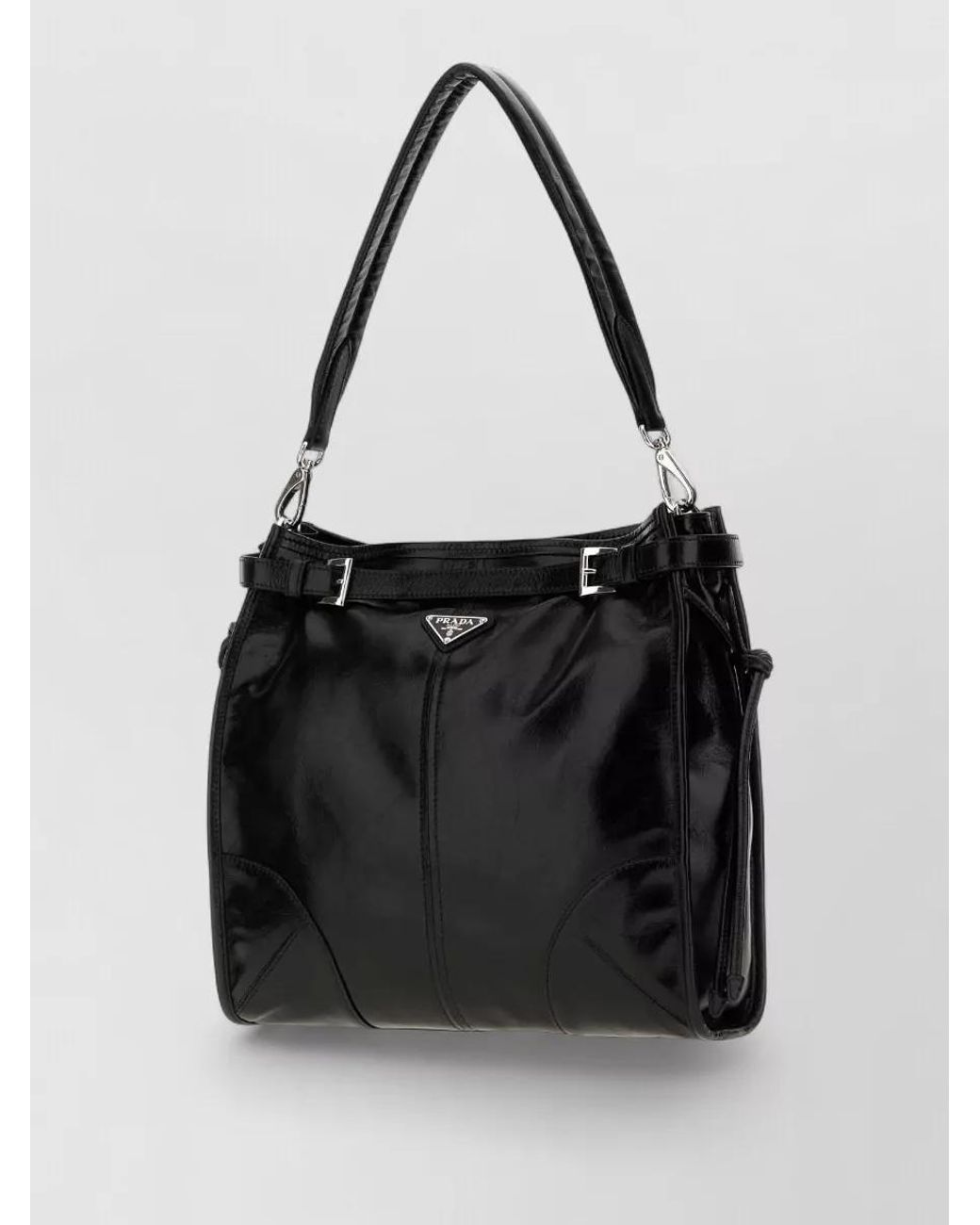 Prada Black Leather Clutch Bag for men